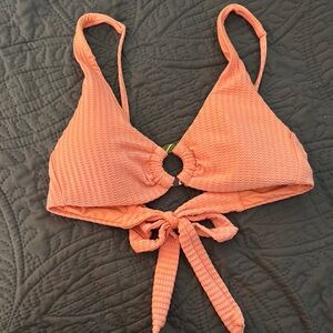 BECCA Textured Coral Bikini Top